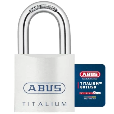Afbeelding van ABUS 80ti/50 50mm gekaard Titalium hangslot