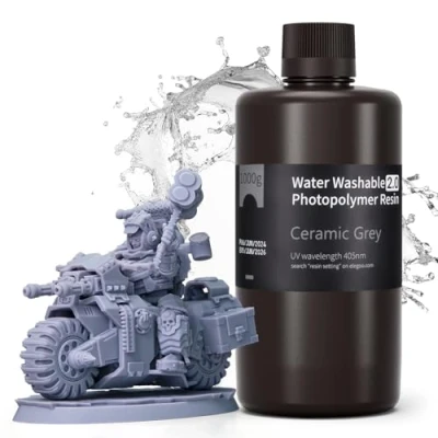 Afbeelding van ELEGOO Upgraded water wasbare 3D printer hars 2.0 1000g grijs