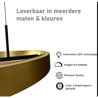 Afbeelding van Hanglamp Livello Goud Led 47Watt Ø 60cm