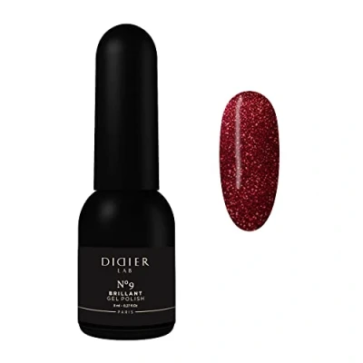 Afbeelding van Didier Lab Gel nagellak Brillant No.9 Professionele manicure en pedicure met sprankelende platina tint Licht reflecterende glans Rijk pigment UV LED lampen