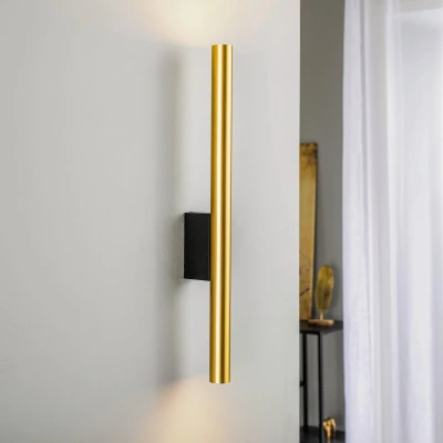 Afbeelding van Nowodvorski Wandlamp Laser zwart/goud 8308