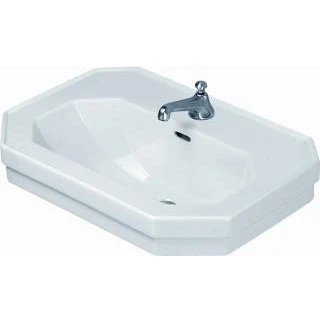 Afbeelding van Duravit Serie 1930 wastafel 60x41cm 1 kraangat overloop wit