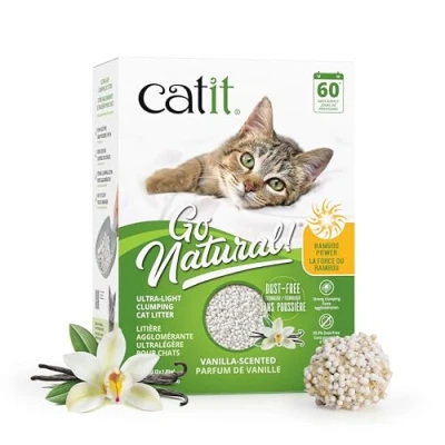 Afbeelding van Catit Go Kattenbakvulling, ultralicht, bamboe, natuurlijk, 3,6 kg