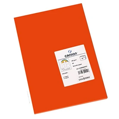 Afbeelding van Canson Iris Vivaldi A4 185 GSM Glad Kleurenpapier Tomaat (Pack van 50 vellen)