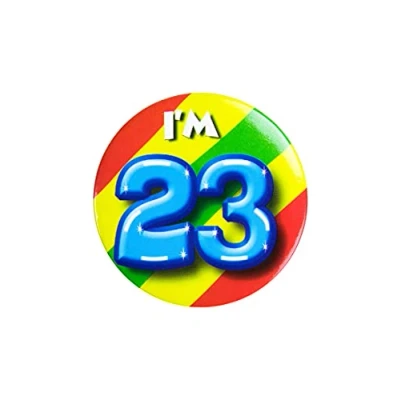 Afbeelding van Paper Dreams Button 23 jaar 55mm