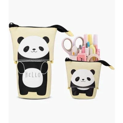 Afbeelding van Xespis Etui met ritssluiting, telescopisch etui, panda,
