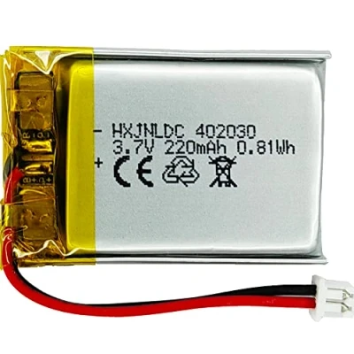 Afbeelding van DC 3.7V 220mah 402030 Oplaadbare Lithium Polymer Vervanging Batterij voor DIY 3.7 5V Elektronisch Product, Bluetooth Headset, Horloge