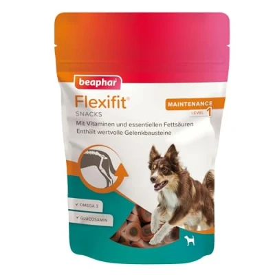 Afbeelding van BEAPHAR Flexifit Snacks voor honden Ondersteunt gewrichtsmobiliteit en vitaliteit Met Vitamine C, glucosamine omega 3 150 g