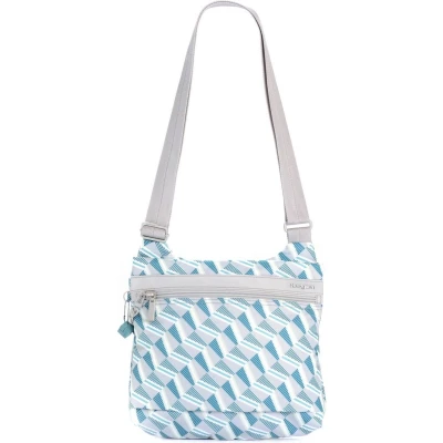 Afbeelding van Hedgren Schoudertas Inner City Faith Crossover RFID with Safty Hook Sailor Print Grijs Turquoise