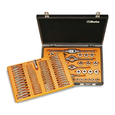 Afbeelding van Beta 446/C110 Tappen en snijplatenset Metrisch Houten kist 004460060