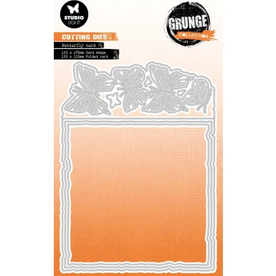 Afbeelding van Butterfly card Grunge collection nr.500