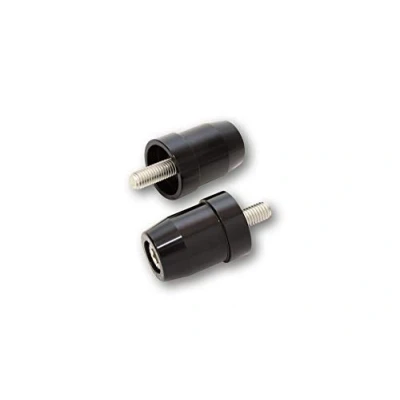 Afbeelding van Highsider 161 042 stuurgewichten voor 1 inch stuurspiegel, aluminium, zwart geanodiseerd, diverse Kawasaki Original ker, paar