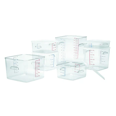 Afbeelding van Ruimtebesparende container 11,4 ltr, Rubbermaid, model: VB 006312, transparant