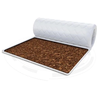 Afbeelding van FDM Matrastopper KOKOS matras topper 100x200 cm hardheidsgraad H4 hoogte ca. 1 mensen met allergieën Öko Tex White