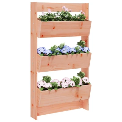 Afbeelding van Plantenbak wandmontage 3 laags 60x18,5x110 cm douglashout