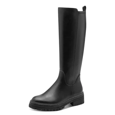 Afbeelding van Marco Tozzi Lange laarzen voor dames, 2 25602 43, modelaarzen, zwart, 40 EU, EU