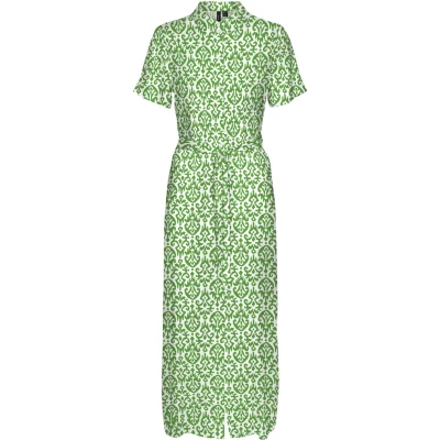 Afbeelding van VERO MODA blousejurk VMEASY met all over print en ceintuur