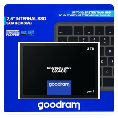 Afbeelding van Goodram CX400 SSDPR 02T G2 internal solid state drive 2.5 2,05 TB SATA III 3D NAND