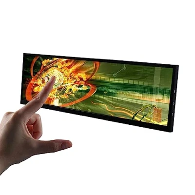 Afbeelding van VSDISPLAY 14.5&quot; 2560x720 2K IPS LCD Uitgerekte Brede Bar Touch Monitor, USB Type C mini HDMI Video ingang, Metalen Shell