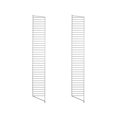Afbeelding van String vloerpaneel zwart, 200x30 cm, 2 pack