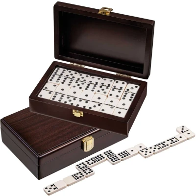 Afbeelding van Philos Domino in walnoten box
