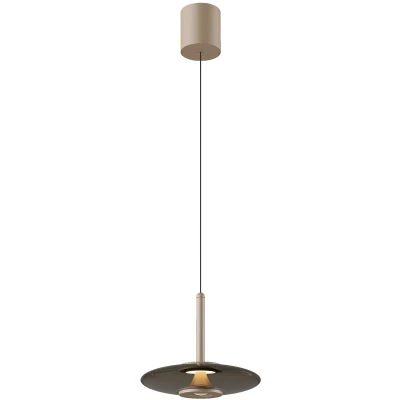 Afbeelding van Hanglamp Madison Champagne Koffie Led Ø 22cm Incl. Katrol Systeem