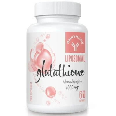 Afbeelding van Liposomaal Glutathione Supplement 1000mg, Gereduceerde Softgels met Vitamine C, Glutenvrij, Non GMO en Betere Absorptie, 60 Capsules (Pak van 1)