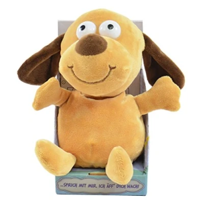 Afbeelding van Kögler Bruno 75570 Laber hond, laboratorium met opname en weergavefunctie, plappert alles grappig beweegt circa 18 cm groot, ideaal als cadeau voor jongens meisjes.