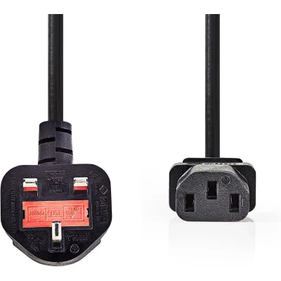 Afbeelding van C13 kabel Nedis 3 meter (Groot Brittannië, Haaks)