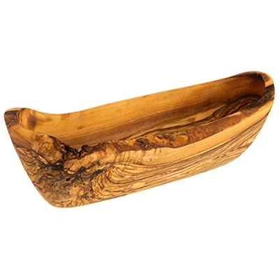 Afbeelding van APS Schaal Olive 25 x 8,5 cm, H: 7,5 cm olijfhout 0,4 liter (elk deel is uniek in grootte, vorm, kleur en nerf kunnen afwijken.)