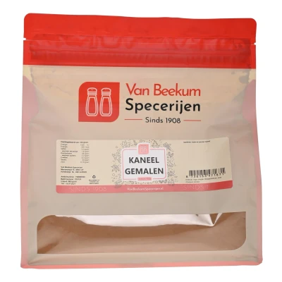 Afbeelding van Van Beekum Specerijen Kaneel Gemalen 800 gram (hersluitbare stazak)