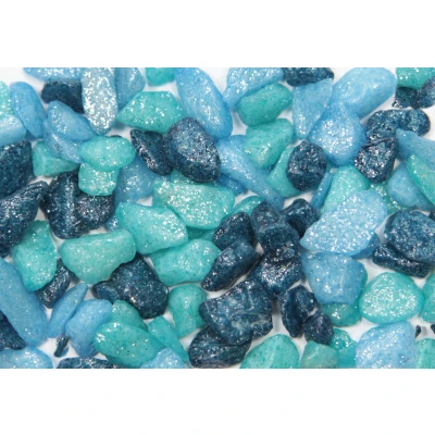 Afbeelding van Vdl Aquariumgrind Glamour 5 10 Mm Aquarium Siergrind Blauw