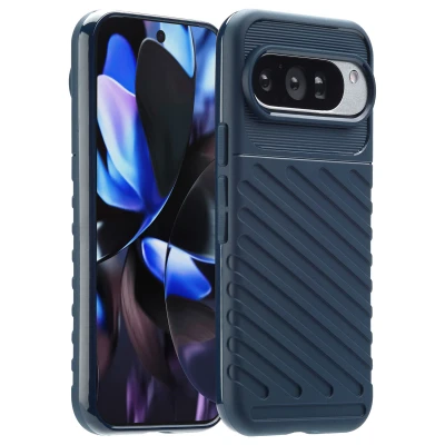 Afbeelding van Google Pixel 10 Pro Hoesje Siliconen en TPU (zacht) imoshion Softcase/Backcover Donkerblauw Telefoonhoesje Shockproof/Valbescherming