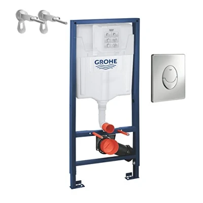 Afbeelding van Grohe Rapid SL wc element 3 in 1 set met bedieningsplaat Chroom