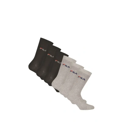 Afbeelding van Fila Unisex 6ER PACK STRÜMPFE, STREET, Lifesyle Sportsokken, Dames, Maat: 39 42, Schwarz/grau