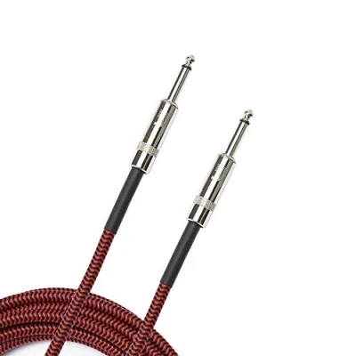 Afbeelding van D&quot;;Addario PW BG 15RD Braided instrumentkabel rood 15ft (4.6 m) recht