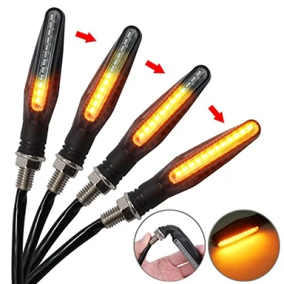 Afbeelding van PROZOR Richtingaanwijzers Licht 4 STKS LED Waterdichte Lamp Mini Amber Indicatoren voor Motorfiets Motor