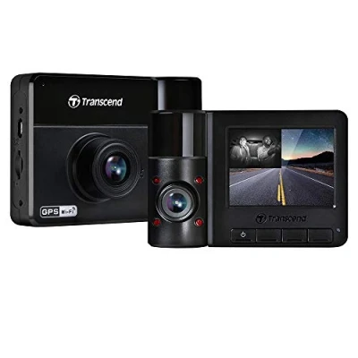 Afbeelding van Transcend DrivePro 550B Dashcam met GPS Kijkhoek horizontaal (max.): 150 12 V, 24 V WiFi, Accu, Cabinecamera