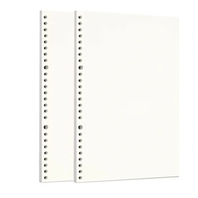 Afbeelding van Zelten 2 Pack B5 120 Vellen/240 Pagina&#039;s Blank Losbladig Gestanst Papier Vullingen for 26 Gaats Binder Persoonlijke Organisator Dagboek Notitieboek Navulbare Planner
