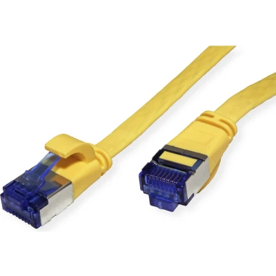 Afbeelding van VALUE FTP patchkabel, Cat.6A (Class EA), extra plat, geel, 3 m