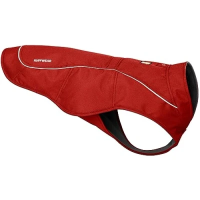 Afbeelding van RUFFWEAR, Overcoat Fleece Lined Water Resistant Cold Weather Jacket for Dogs, Red Clay, X Large