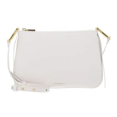 Afbeelding van COCCINELLE Leren Schoudertas Magie Mini Bag Blanco Crème