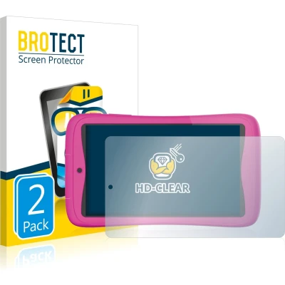 Afbeelding van BROTECT (2 Stuks) Schermbeschermer voor Kurio Connect 7&quot; Screen Protector Transparant