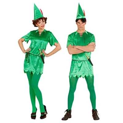Afbeelding van Widmann Peter Pan Kostuum Nooitgedachtland Held Groen Large Carnavalskleding Verkleedkleding