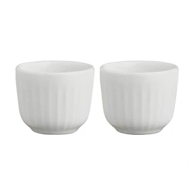 Afbeelding van Koeler, designer eierdopjes in set van 2, porselein wit, Ø 5 cm