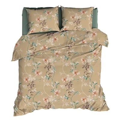 Afbeelding van Satin d&#039;Or Raisa Dekbedovertrek Lits jumeaux 240x200/220 cm Camel