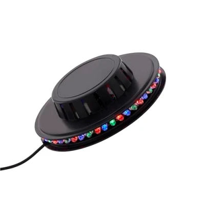 Afbeelding van Briloner Leuchten Lichtfiets, Partylicht muzieksensor, muziekgestuurde kleurverandering, 48 x RGB LED, incl. 2 m USB kabel, IP20, zwart, 125x38mm (DxH)