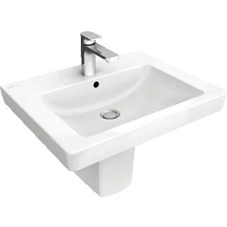 Afbeelding van Villeroy &amp; Boch Subway 2.0 wastafel wit ceramic+ (60 x 47 cm) 1