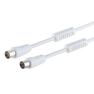 Afbeelding van Shiverpeaks S/CONN maximale connectiviteit Antennekabel met mantelstroomfilter, &gt; 100 dB, wit, 1,5m (100 dB, Antennekabel),