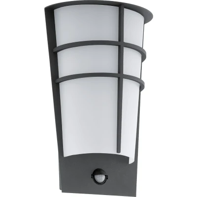 Afbeelding van EGLO Ledwandlamp voor buiten BREGANZO1 Hoekmontage mogelijk, LED verwisselbaar